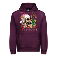 Mauve Wine when you're dead inside but it's christmas Urban Hoodie - AdoDesignShop