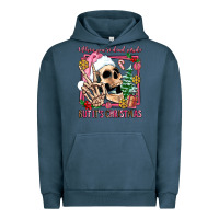 Pigment Midnight Navy when you're dead inside but it's christmas Urban Hoodie - AdoDesignShop