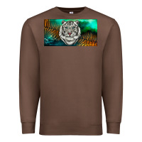 Chestnut white tiger forest license plate Premium Sweatshirt - RanaPortraitStore