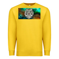 Lemon white tiger forest license plate Premium Sweatshirt - RanaPortraitStore
