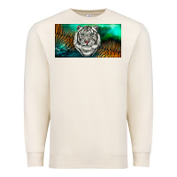 Sandshell white tiger forest license plate Premium Sweatshirt - RanaPortraitStore