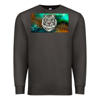 Smoke white tiger forest license plate Premium Sweatshirt - RanaPortraitStore