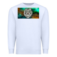 White white tiger forest license plate Premium Sweatshirt - RanaPortraitStore