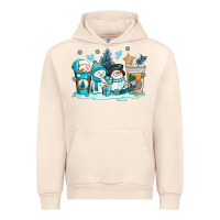 Sandshell winter snowman coffee cups Urban Hoodie - AdoDesignShop