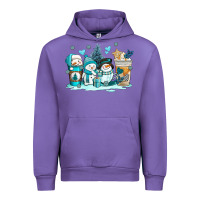 Tulip winter snowman coffee cups Urban Hoodie - AdoDesignShop