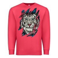 Cardinal White Tiger Scratch Mark Premium Sweatshirt - RanaPortraitStore