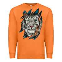 Carrot White Tiger Scratch Mark Premium Sweatshirt - RanaPortraitStore