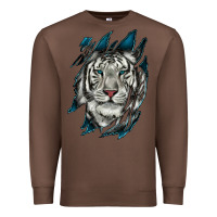Chestnut White Tiger Scratch Mark Premium Sweatshirt - RanaPortraitStore
