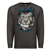 Smoke White Tiger Scratch Mark Premium Sweatshirt - RanaPortraitStore