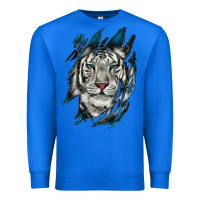 True Royal White Tiger Scratch Mark Premium Sweatshirt - RanaPortraitStore