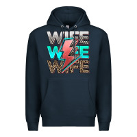 Navy racing wife wife wife Premium Hoodie - AdoDesignShop