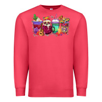 Cardinal dia de los muertos coffee cups Premium Sweatshirt - texasbilliewilder