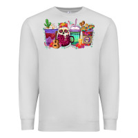 Dove Grey dia de los muertos coffee cups Premium Sweatshirt - texasbilliewilder