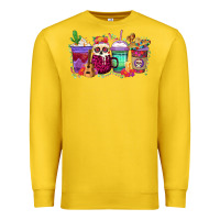 Lemon dia de los muertos coffee cups Premium Sweatshirt - texasbilliewilder