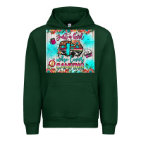 Forest Green just a girl who loves camping Urban Hoodie - JahusDesignShop