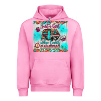 Fuchsia Pink just a girl who loves camping Urban Hoodie - JahusDesignShop