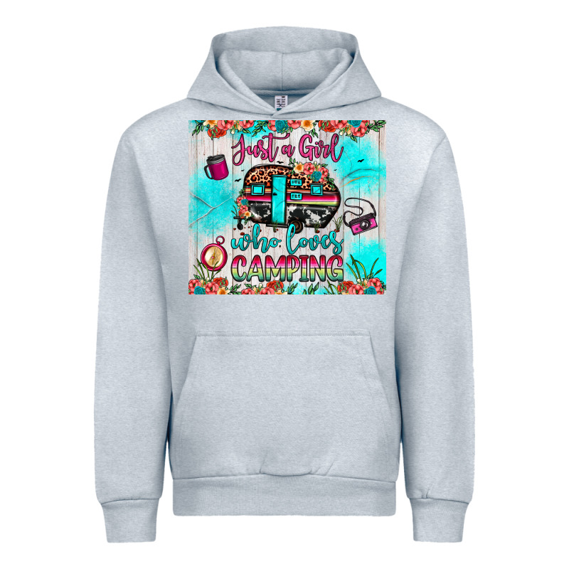 Just A Girl Who Loves Camping Urban Hoodie by JahusDesignShop | Teevron