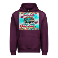 Mauve Wine just a girl who loves camping Urban Hoodie - JahusDesignShop
