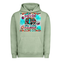 Pigment Oil Green just a girl who loves camping Urban Hoodie - JahusDesignShop