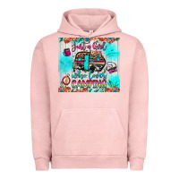 Pigment Salmon just a girl who loves camping Urban Hoodie - JahusDesignShop