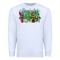 White christmas trees with tennis Premium Sweatshirt - Zillion Design Studio