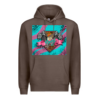 Coffee racing pink Premium Hoodie - AdoDesignShop