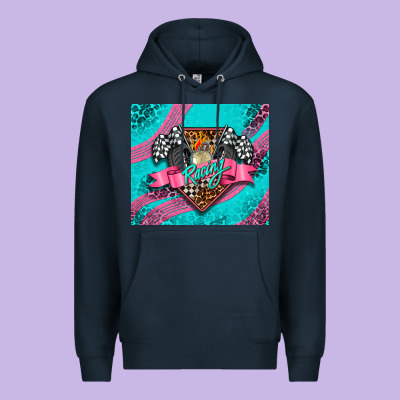 Racing Pink Premium Hoodie Designed By Adodesignshop