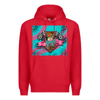 Red racing pink Premium Hoodie - AdoDesignShop