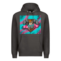 Smoke racing pink Premium Hoodie - AdoDesignShop