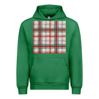 Emerald christmas plaid seamless pattern Urban Hoodie - BundleAndBundleShop