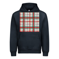 Navy christmas plaid seamless pattern Urban Hoodie - BundleAndBundleShop