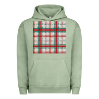 Pigment Oil Green christmas plaid seamless pattern Urban Hoodie - BundleAndBundleShop