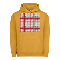 Pigment Peanut Butter christmas plaid seamless pattern Urban Hoodie - BundleAndBundleShop