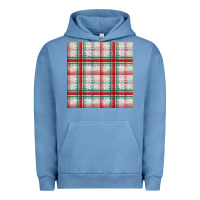 Pigment Pebble Blue christmas plaid seamless pattern Urban Hoodie - BundleAndBundleShop