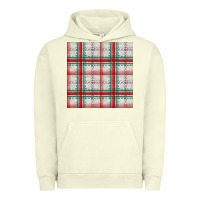 Pigment Pistachio christmas plaid seamless pattern Urban Hoodie - BundleAndBundleShop