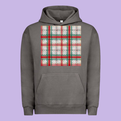 Christmas Plaid Seamless Pattern Urban Hoodie Designed By Bundleandbundleshop