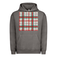 Pigment Tornado christmas plaid seamless pattern Urban Hoodie - BundleAndBundleShop