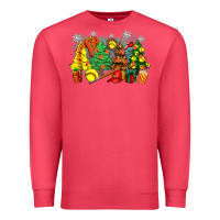Cardinal christmas trees with softball Premium Sweatshirt - Zillion Design Studio