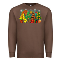 Chestnut christmas trees with softball Premium Sweatshirt - Zillion Design Studio