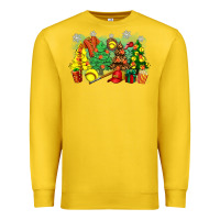 Lemon christmas trees with softball Premium Sweatshirt - Zillion Design Studio