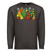 Smoke christmas trees with softball Premium Sweatshirt - Zillion Design Studio