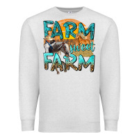 Oatmeal Heather farm sweet farm with horses Premium Sweatshirt - texasbilliewilder