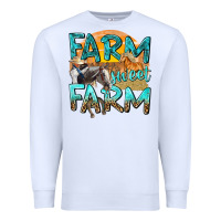 White farm sweet farm with horses Premium Sweatshirt - texasbilliewilder