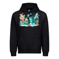 Black winter coffe cups Urban Hoodie - AdoDesignShop