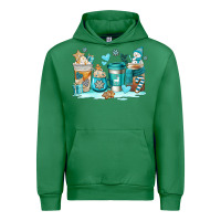 Emerald winter coffe cups Urban Hoodie - AdoDesignShop