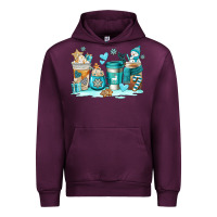 Mauve Wine winter coffe cups Urban Hoodie - AdoDesignShop
