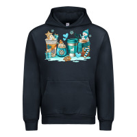 Navy winter coffe cups Urban Hoodie - AdoDesignShop