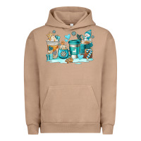 Pigment Burro winter coffe cups Urban Hoodie - AdoDesignShop