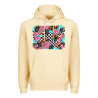 Pina Colada race day background Premium Hoodie - AdoDesignShop