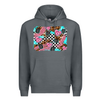 Rock race day background Premium Hoodie - AdoDesignShop